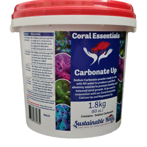 Coral Essentials Carbonate Up sodium carbonate powder.