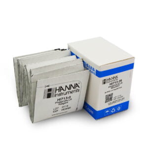Box of Hanna Instruments Phosphate LR reagent packets, lot H114 with an expiration date of 05/2020.