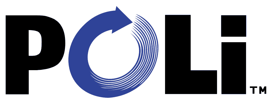 POLi logo with blue and black text.