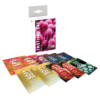 Fauna Marin Reef Power Tasting Set Mix with various sample packets for aquarium feeding.