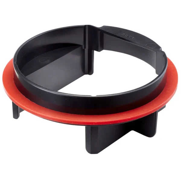 Circular filter attachment for the Red Sea NanoMat, featuring a red rubber ring and black plastic structure.