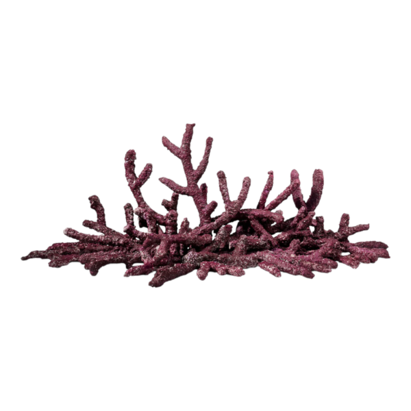 Wide cluster of artificial purple coral branches for aquascaping.